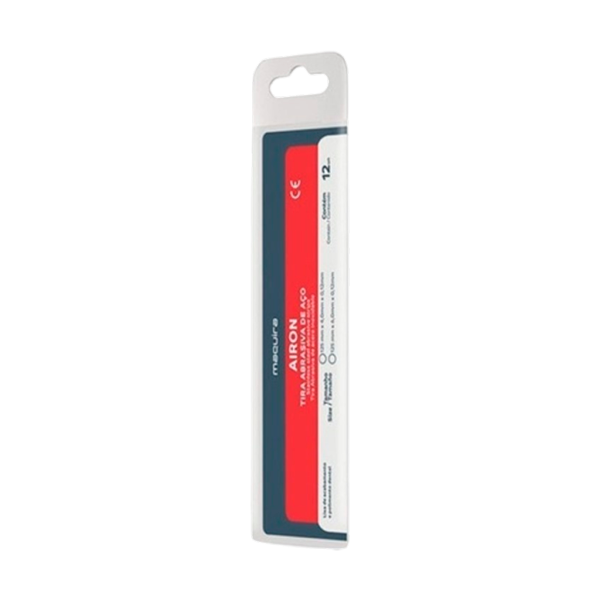 TIRA DE LIJA DE ACERO 4MM PARA PULIR AMALGAMA   MARCA MAQUIRA 
