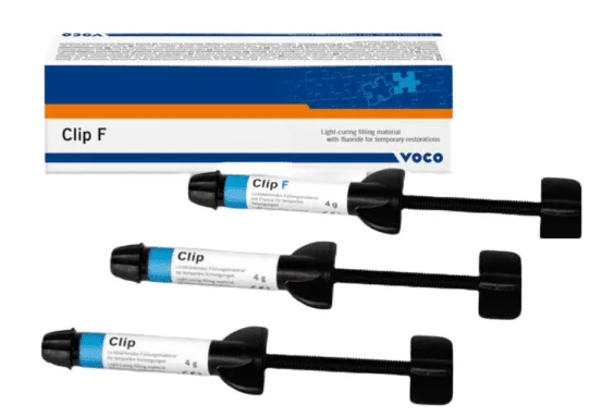 RESINA TEMPORAL PARA INCRUSTACIONES VOCO CLIP F 3
JERINGAS DE 4 G.