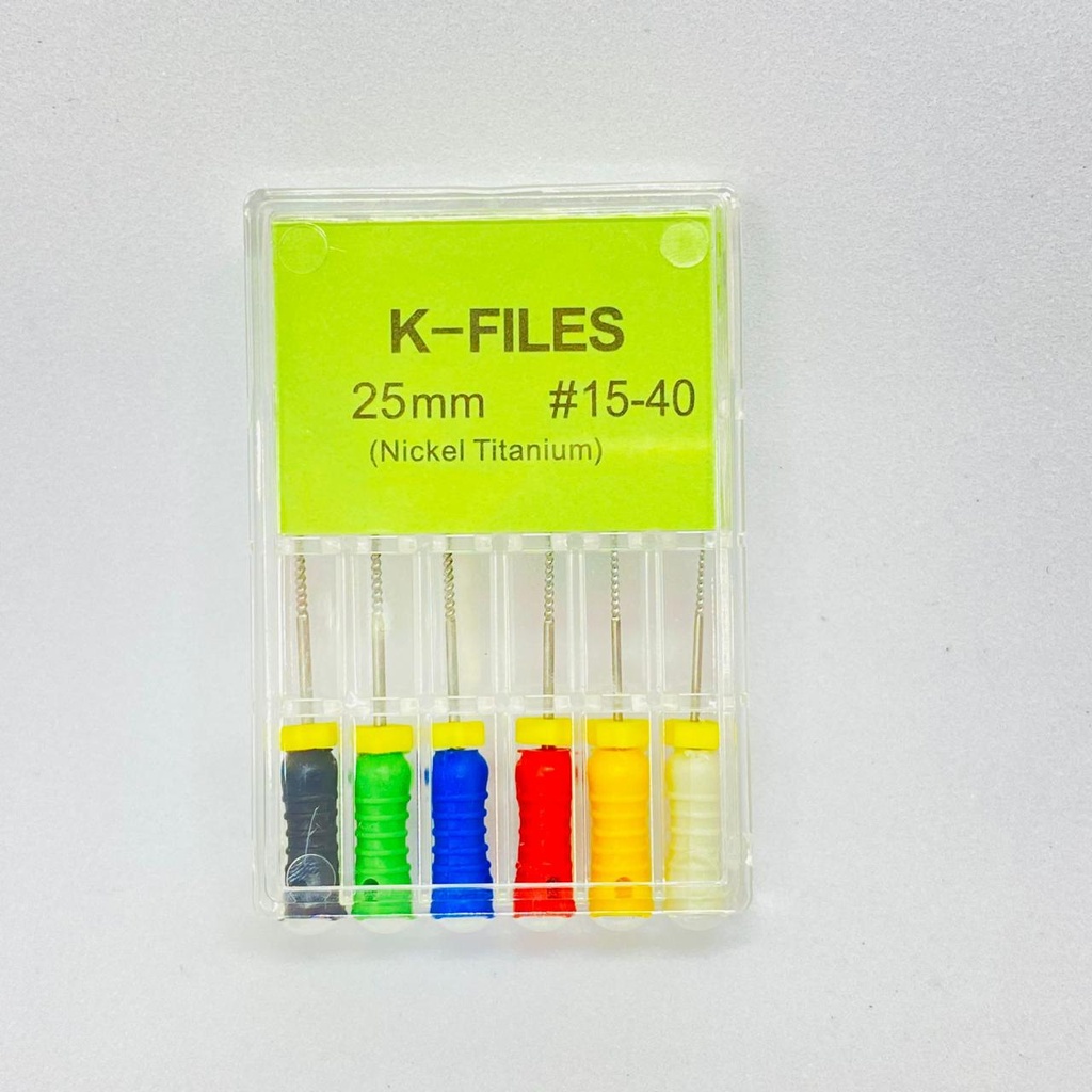 LIMA K-FILES 25mm 15-40 NICKEL TITANIUM