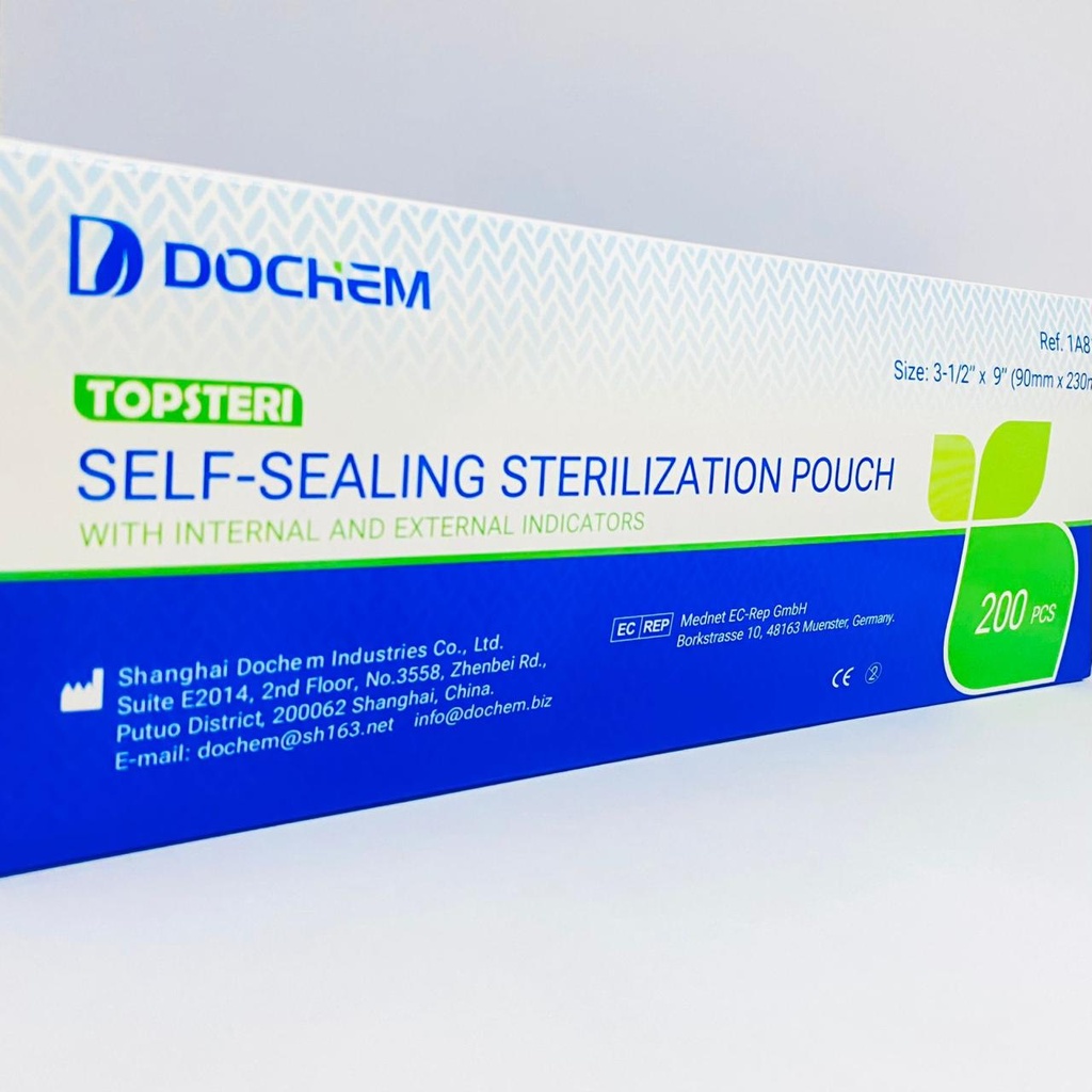 BOLSAS PARA ESTERILIZAR EQUIPO BASICO CAJA 200 UN (90mm x 230 mm)